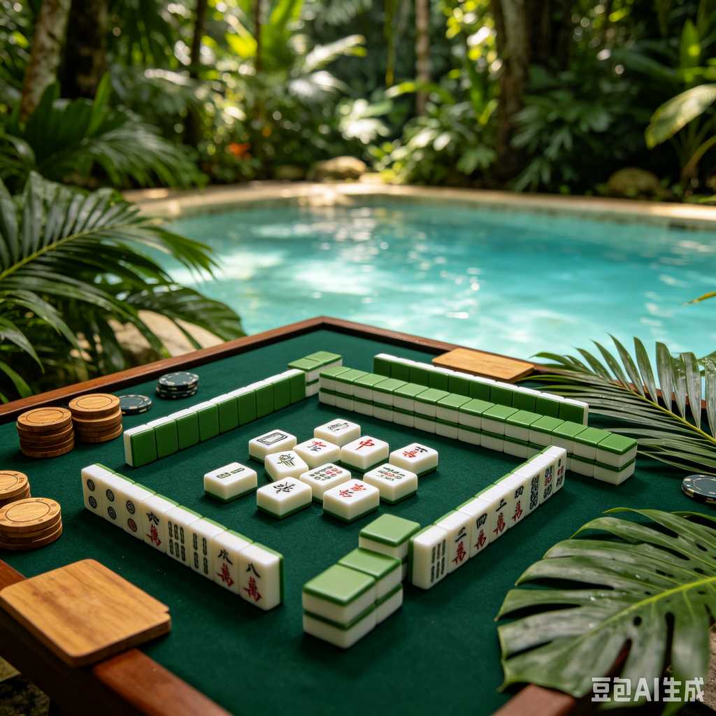classic oriental board game mahjong